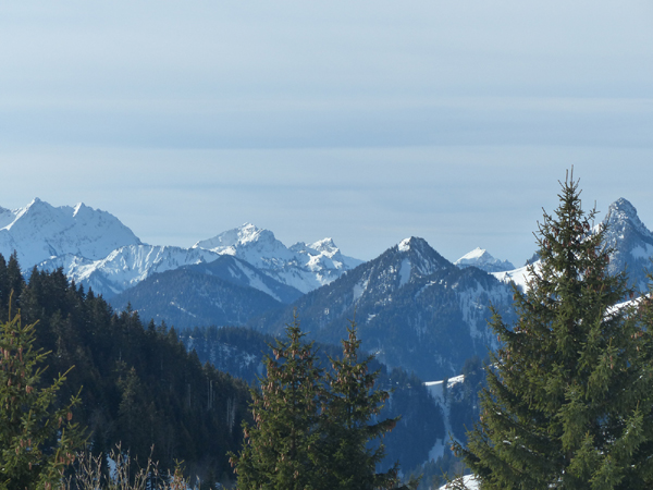 Les sommets du plateau de Gavot  - boucle de ski de fond / ski nordique de Thollon Les Mémises